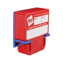 Blue MediaCards Kit for Vinyl Roll Storage - 10 Rewritable Double-Sided Cards for 3 Core Rolls with Blue Magnetic Organizer - Label & Track Media Easily