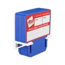 Blue MediaCards Kit for Vinyl Roll Storage - 10 Rewritable Double-Sided Cards for 3 Core Rolls with White Magnetic Organizer - Label & Track Media Easily