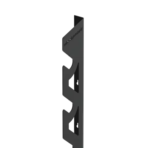 [WR5B] Black Wall Mounted Storage Rack for 5 Vinyl Rolls - Heavy-Duty Media Roll Holder & Organizer (Rods Or Swivel System Not Included)