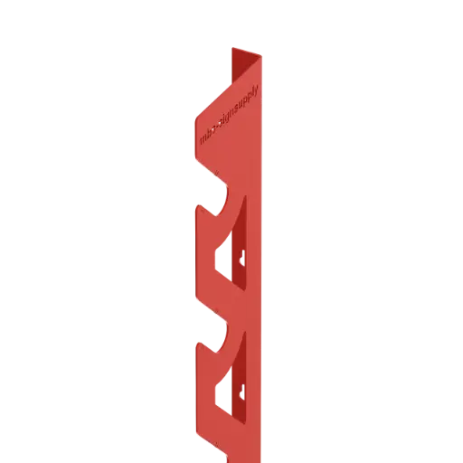 [WR5R] Red Wall Mounted Storage Rack for 5 Vinyl Rolls - Heavy-Duty Media Roll Holder & Organizer (Rods Or Swivel System Not Included)