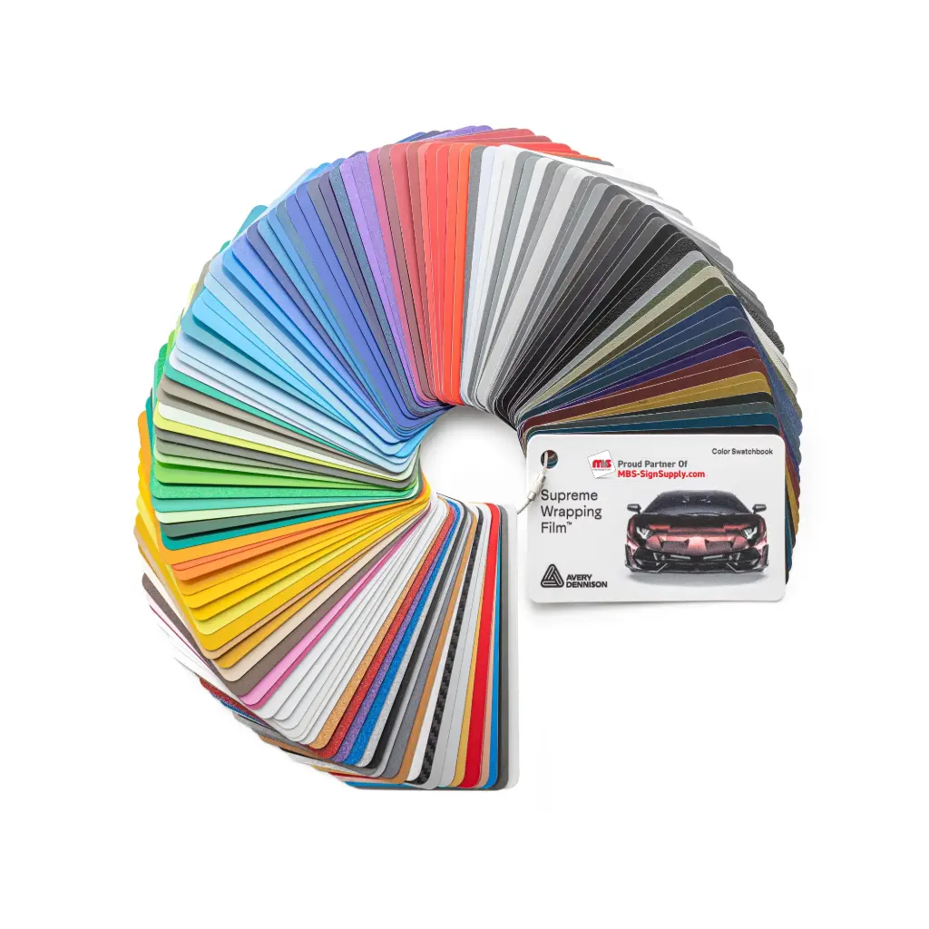 Avery Dennison SW900 Swatch Book Filled with all their colors