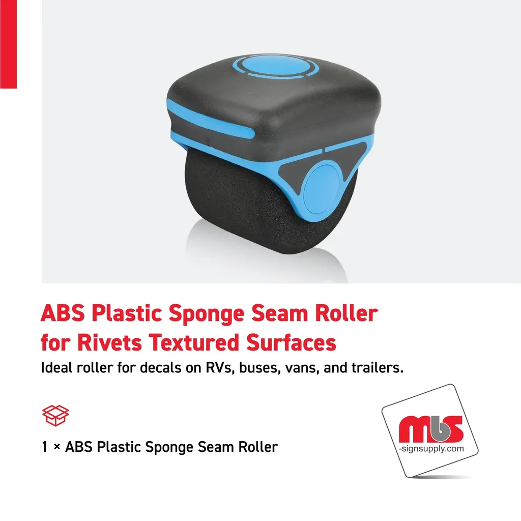 ABS Plastic Sponge Seam Roller for Rivets Textured Surfaces