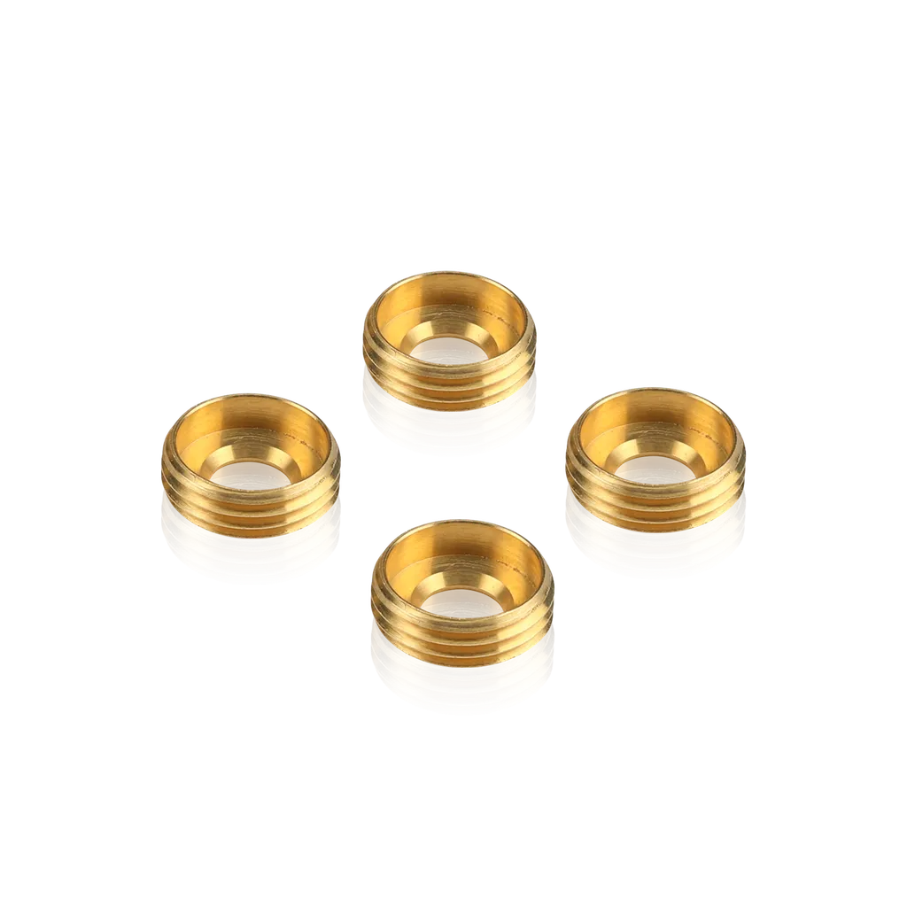 Set of 4 Brass Insert for Tapcon Screw Cover (M12x100)