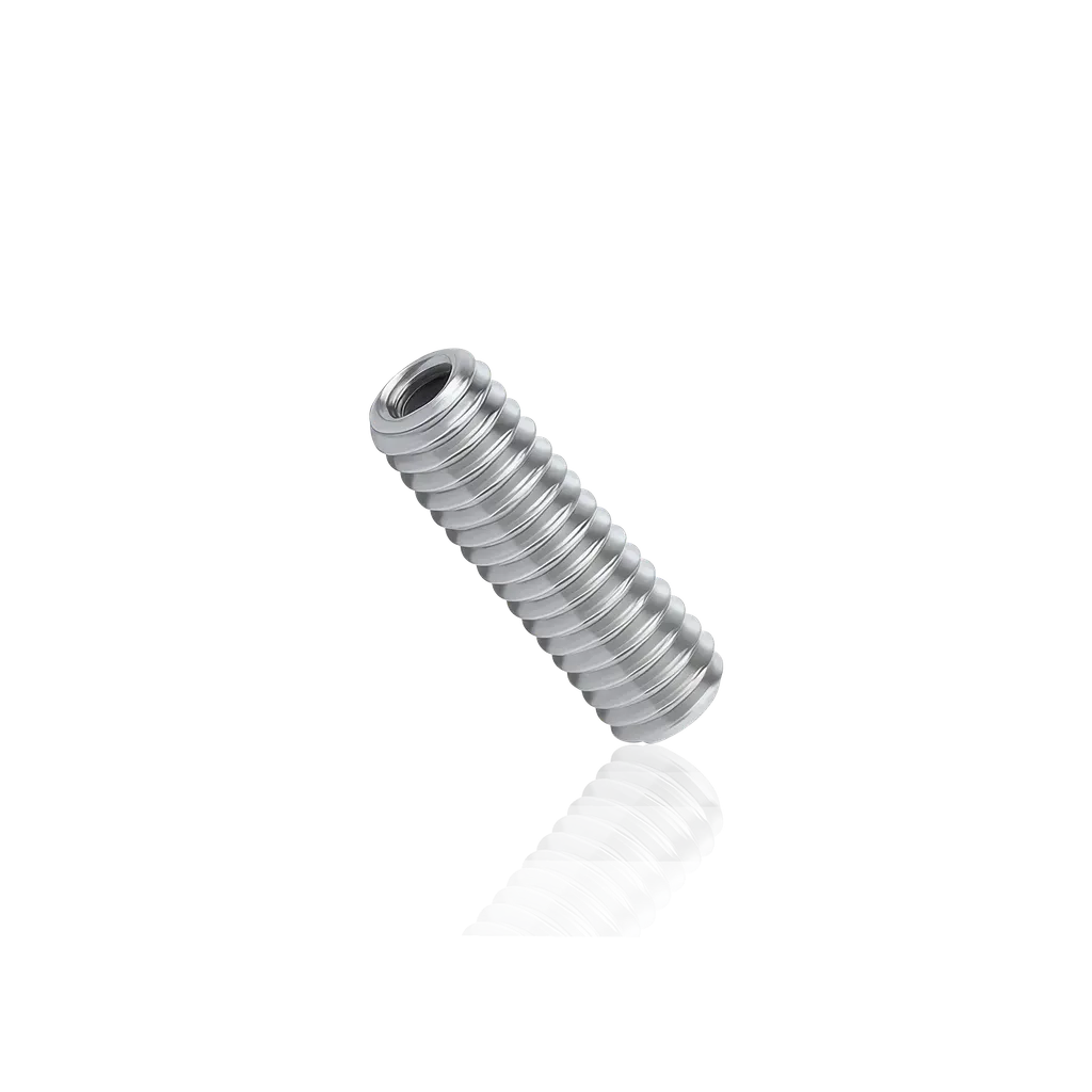 7/8'' Long Thread Reducer, 5/16-18 to 10-24 (Steel Zinc Plated)