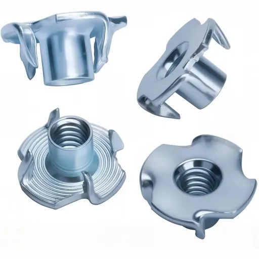[7302] T-Nuts, Zinc plated steel, #6-32