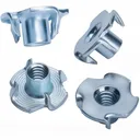 T-Nuts, Zinc plated steel, 1/4"-20