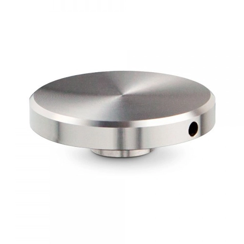 5/16-18 Threaded Tamper Proof Caps Diameter: 1-1/4, Height: 3/16, Brushed Satin Stainless Steel 304, With Stem Diameter: 7/16,  [Required Material Hole Size: 7/16'']