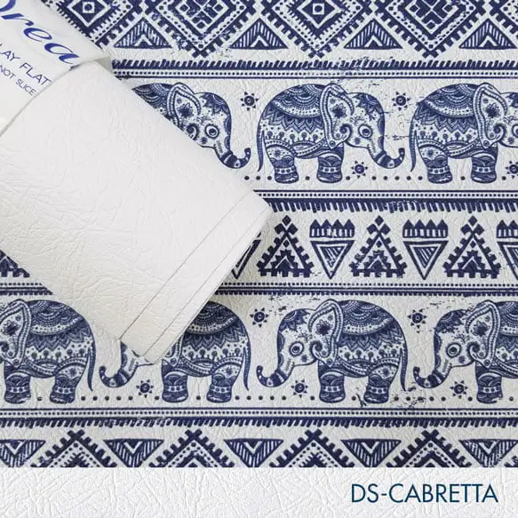 54'' x 25 Yards Roll - DreamScape Premium Polymeric Printable White Vinyl WallWrap - Cabretta Texture - 17.0 Mil - Clear Back Permanently Repositionable Adhesive