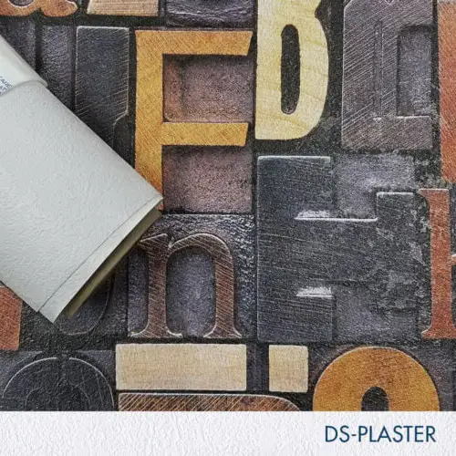 [DS-PLST20-5425] 54" x 25 Yards Roll - DreamScape Premium Polymeric Printable White Vinyl WallWrap - Plaster Texture - 27.0 Mil - Clear Back Permanently Repositionable Adhesive
