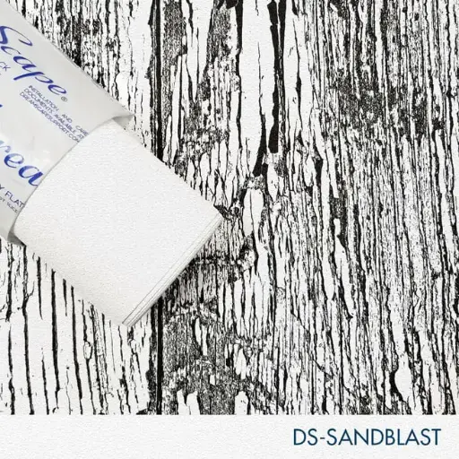 [DS-SDBL20-5425] 54'' x 25 Yards Roll - DreamScape Premium Polymeric Printable White Vinyl WallWrap - Sandblast Texture - 27.0 Mil - Clear Back Permanently Repositionable Adhesive