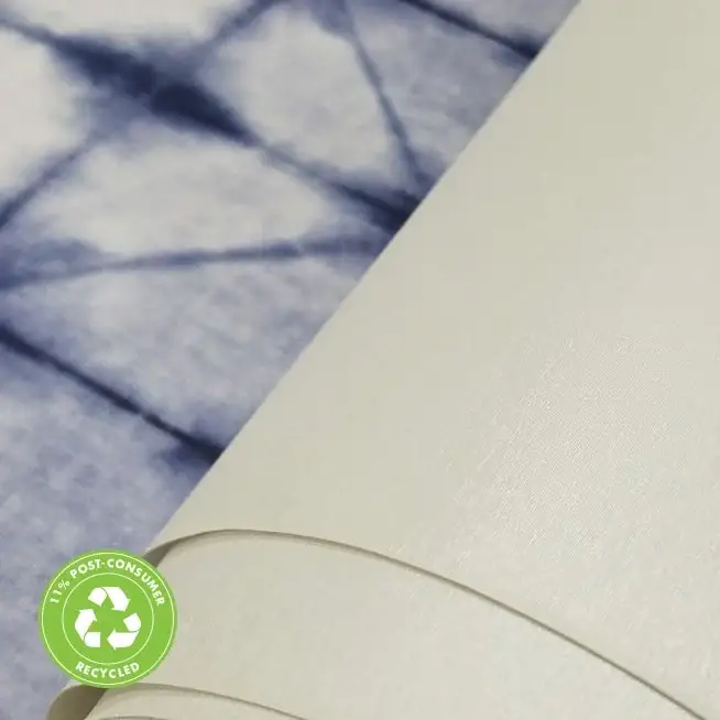 54'' x 25 Yards Roll - DreamScape Premium Polymeric Printable White Vinyl WallWrap - Satara Pearl Texture - 16.5 Mil - Clear Back Permanently Repositionable Adhesive