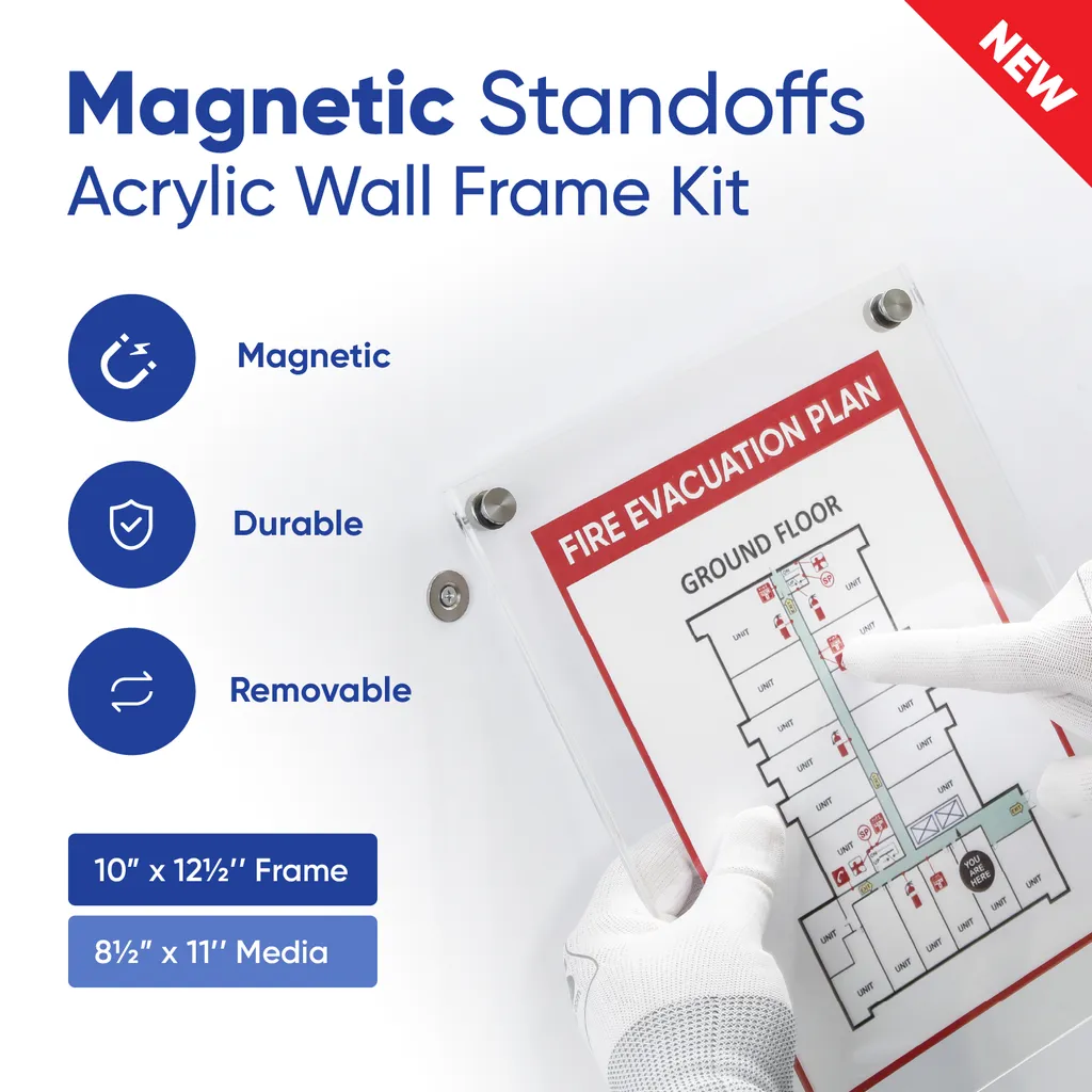 Acrylic Wall Frame Kit with Standoffs