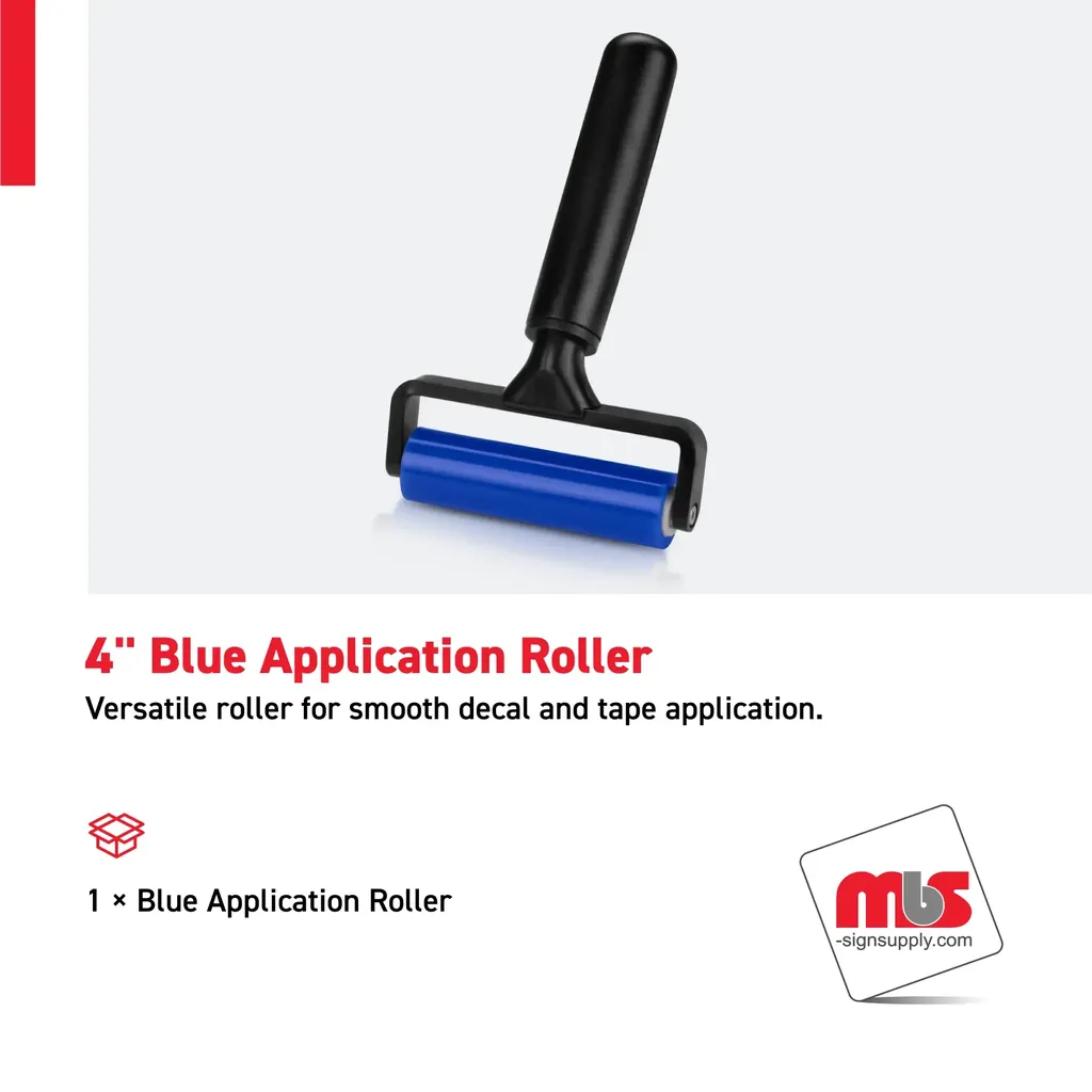 Blue Rubber Application Roller