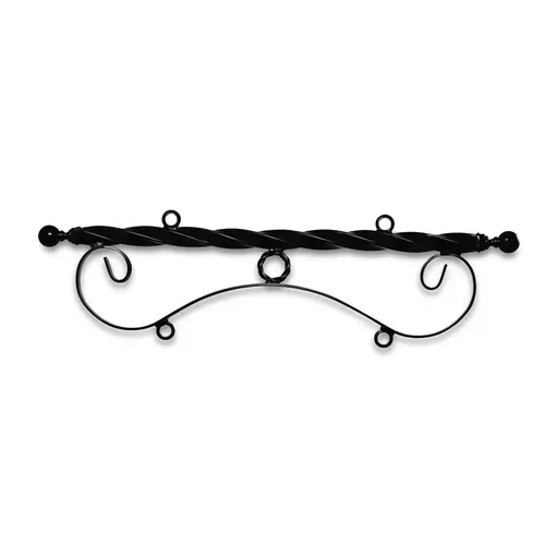 Horizontal Ceiling Mounted Bi Spiral Steel Bracket