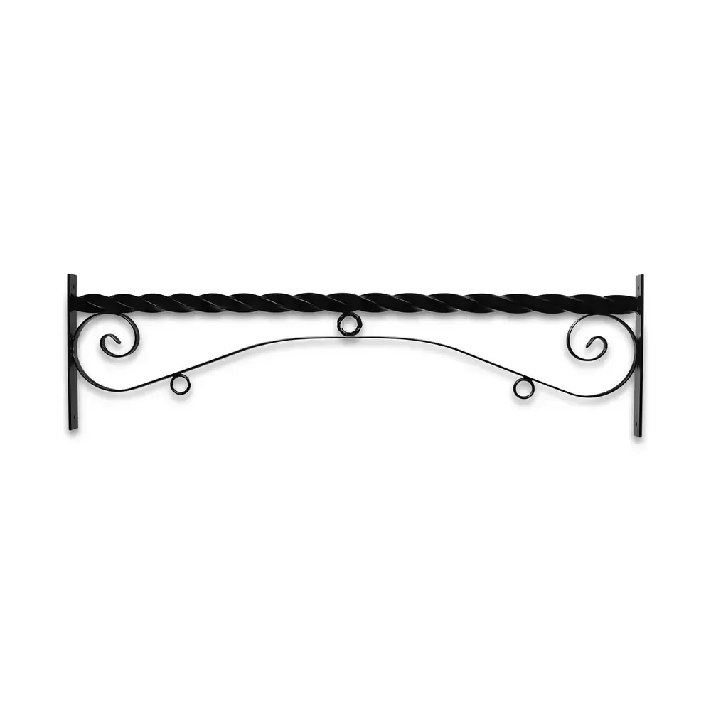 Horizontal Double Mount Reverse Scroll Bi Spiral Bracket