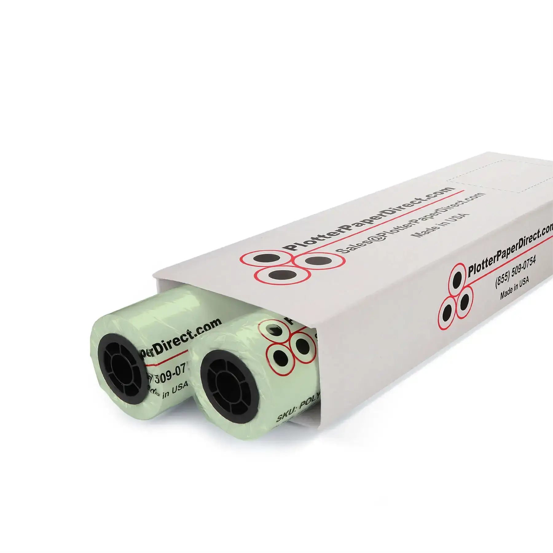 20 Lb Green Tinted Plotter Paper - 2'' Core