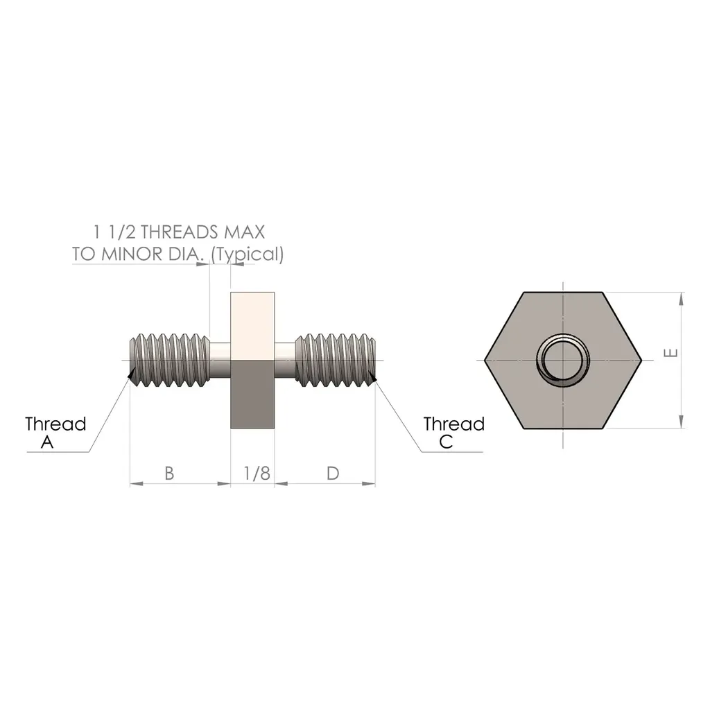 Electronic Standoffs Hex Male to Male