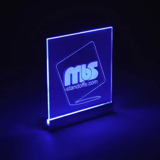 Blue LED Sign Clamps