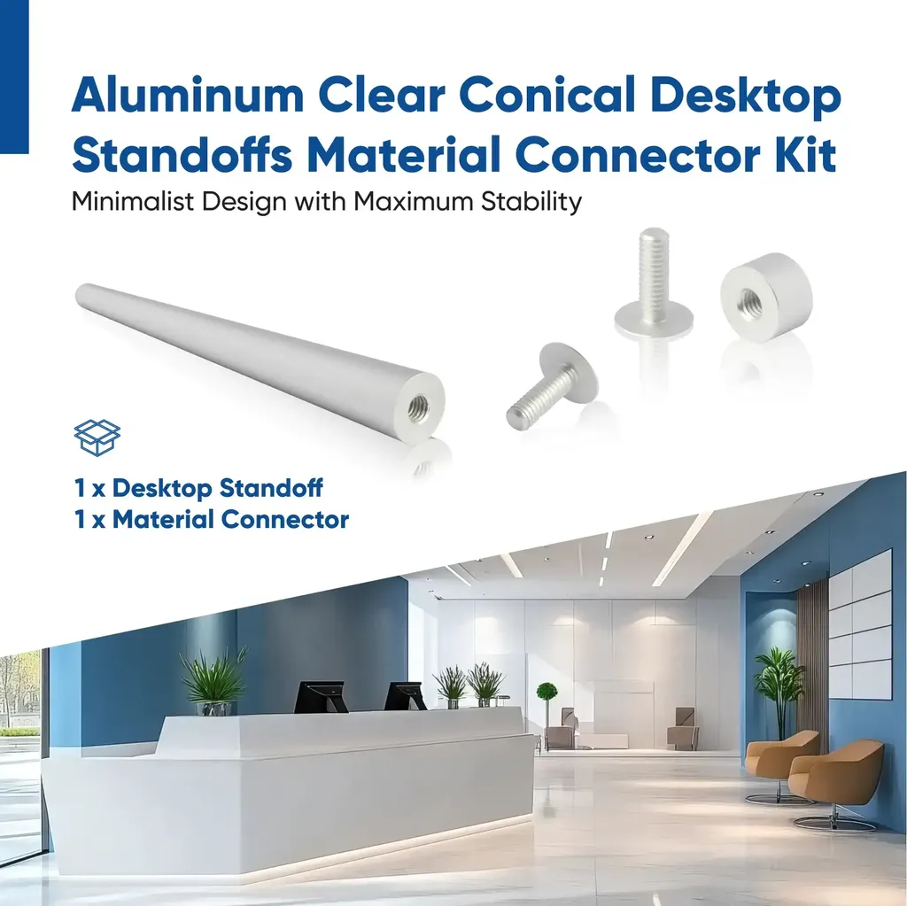Conical Desktop Standoffs Kits with Material Connectors
