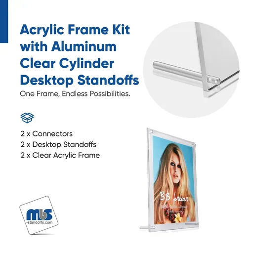Desktop Standoff Kits with Acrylic Frames