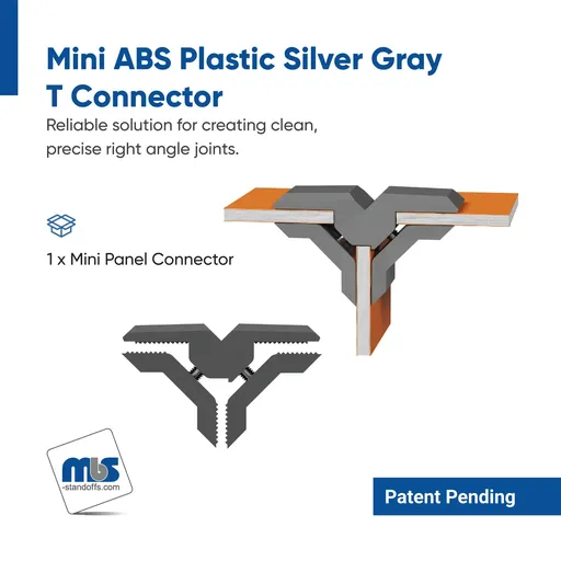 "T" Mini Panel Connector for 1/4'' to 1/2''