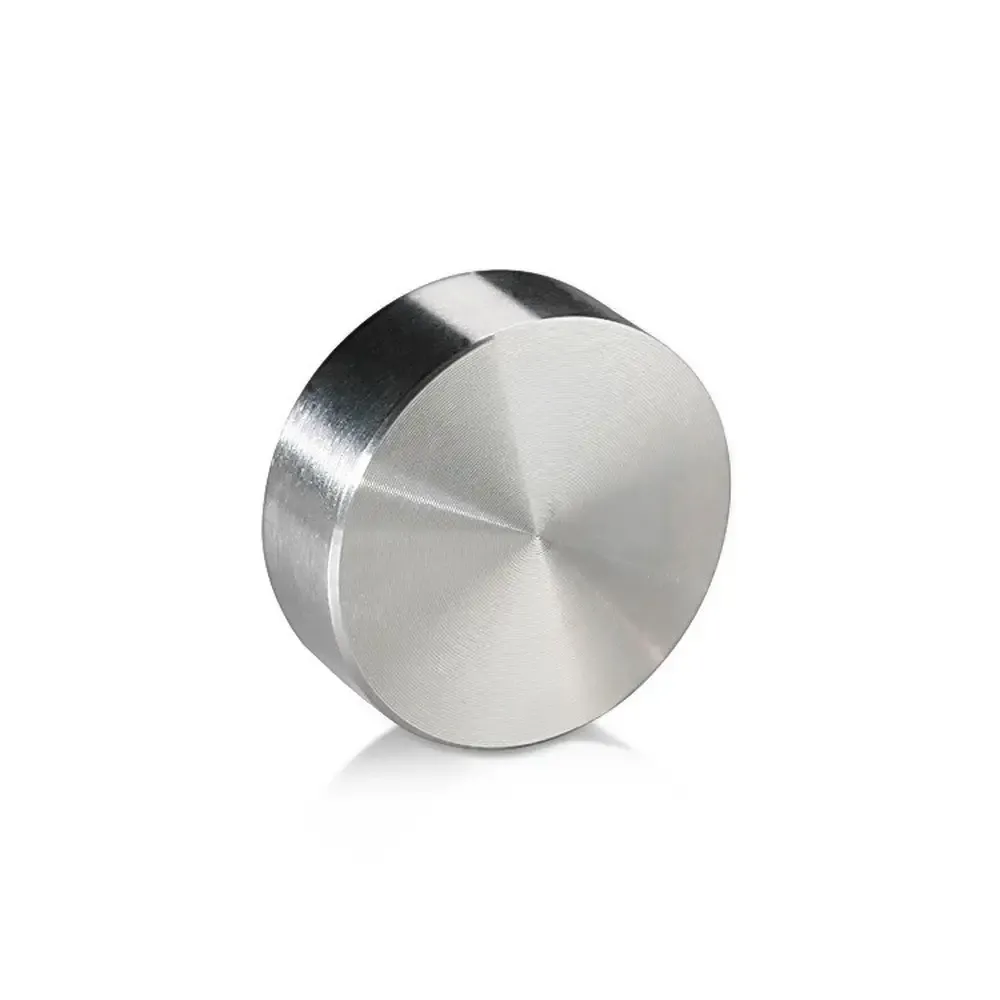 1-1/2" Diameter, 3/8-16 Threaded Heavy Duty Stainless Steel Caps for Glass Railings