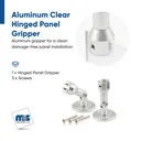 Hinged Aluminum Panel Grippers for 1/4" Thick Material