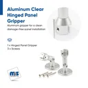 Hinged Aluminum Panel Grippers for 3/8" Thick Material