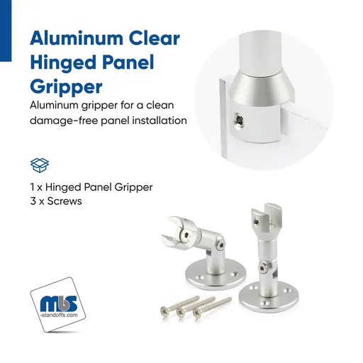 Hinged Aluminum Panel Grippers for 1/2" Thick Material