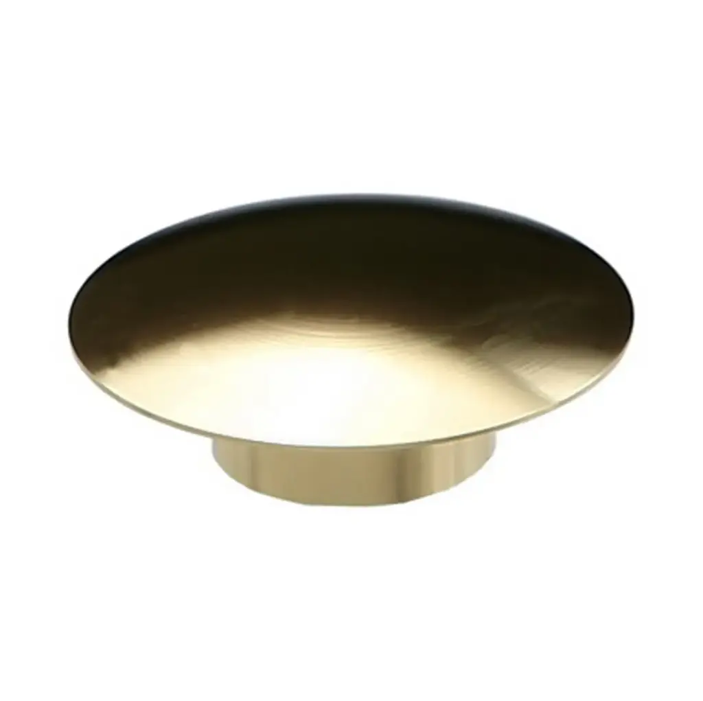 Gold Anodized Aluminum Rounded Caps