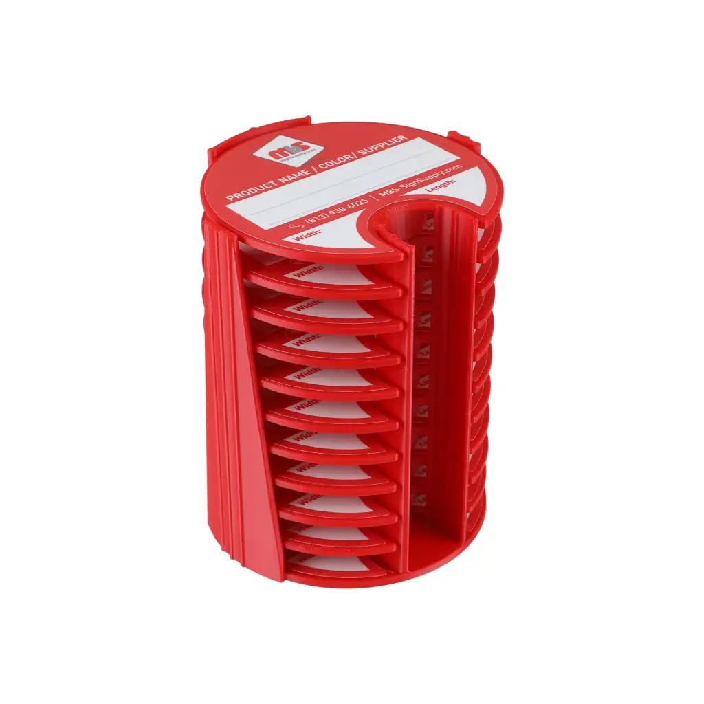 Kit Of 10 2'' Rewritable Mbs-SignSupply Media Lids with Bench Organizer