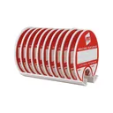 Kit Of 10 2'' Rewritable Mbs-SignSupply Media Lids with Magnetic Wall Organizer