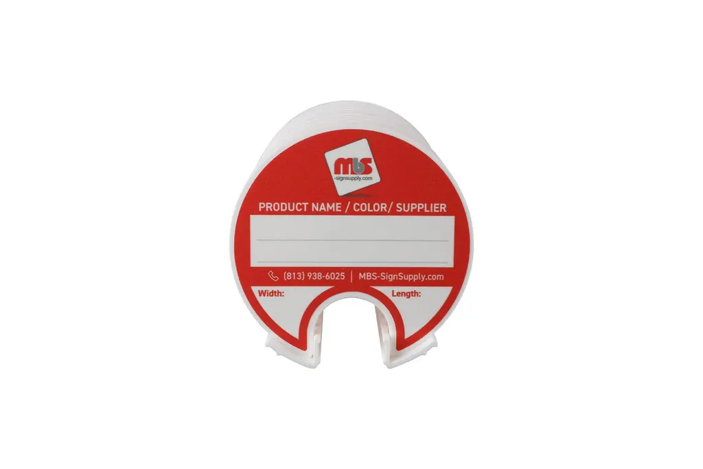 Kit Of 10 3'' Rewritable Mbs-Sign Supply Media Lids with Magnetic Wall Organizer