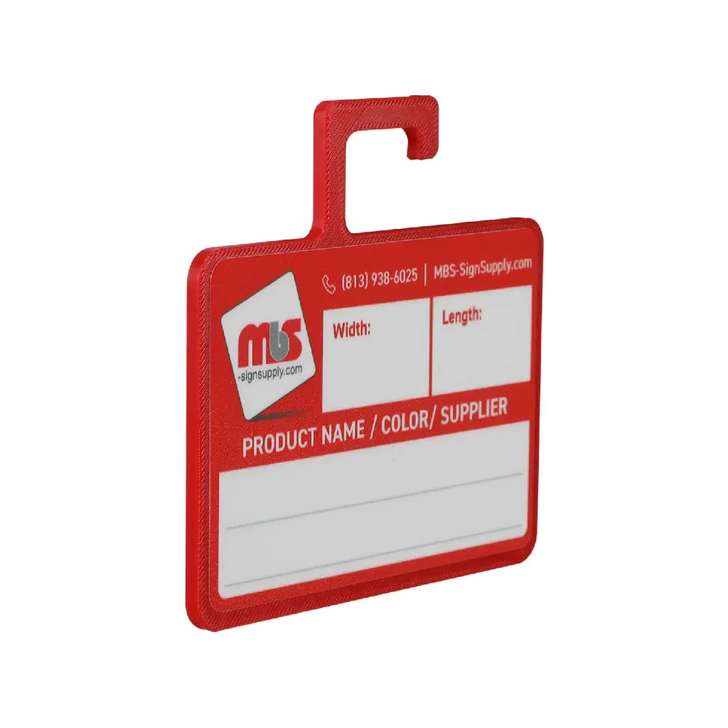 Rewritable Mbs-Sign Supply Media Card Hook