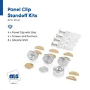 3/4" Diameter Flush Panel Mount Edge Grips - Set of 4