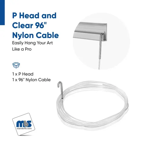P Head Transparent Nylon Cable