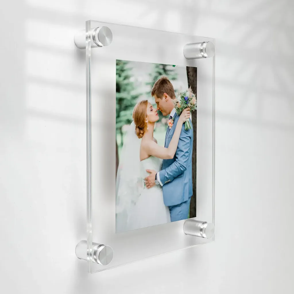 19-3/4" x 26" Acrylic Wall Frame Kits for 18" x 24" Insert with Standoffs