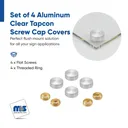 5/8" Diameter Screw Covers for 3/16" Diameter TAPCON Screw - Set of 4