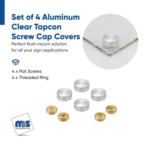 5/8" Diameter Screw Covers for 3/16" Diameter TAPCON Screw - Set of 4