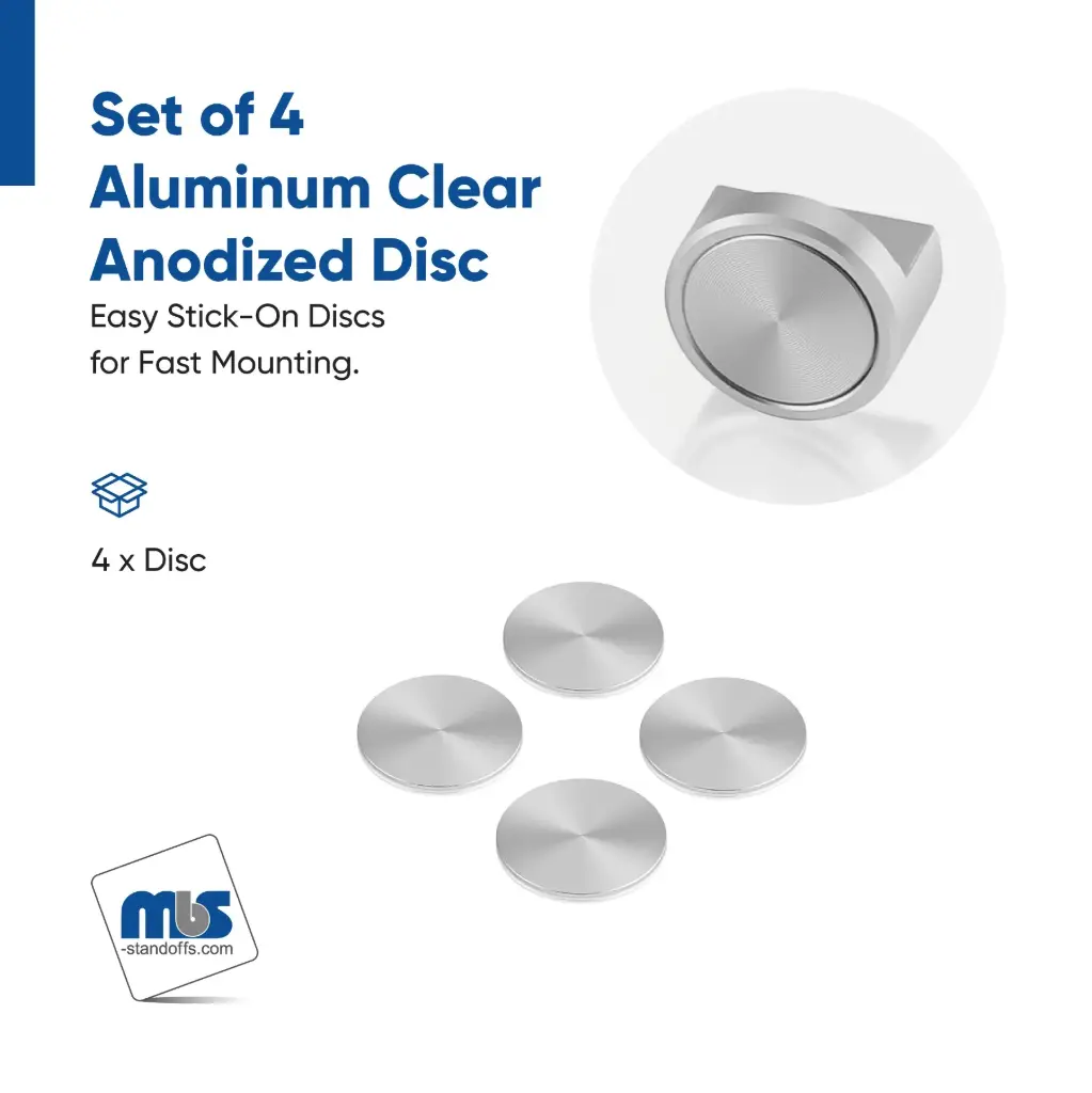 Set of 4 Replacement Discs for 1" Diameter Panel Clips