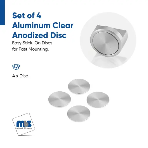 Set of 4 Replacement Discs for 1" Diameter Panel Clips