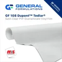 54" x 50 Yard Roll - General Formulations 108 1 Mil Clear Anti-Graffiti 2 Year Overlaminate w/ Permanent Adhesive