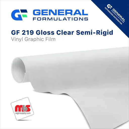 [GF219-5430] General Formulations 219 Semi-Rigid Clear Vinyl Film