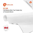 Arlon DPF 2400 Reflective White 7 Year Printable Vinyl w/ Permanent Adhesive