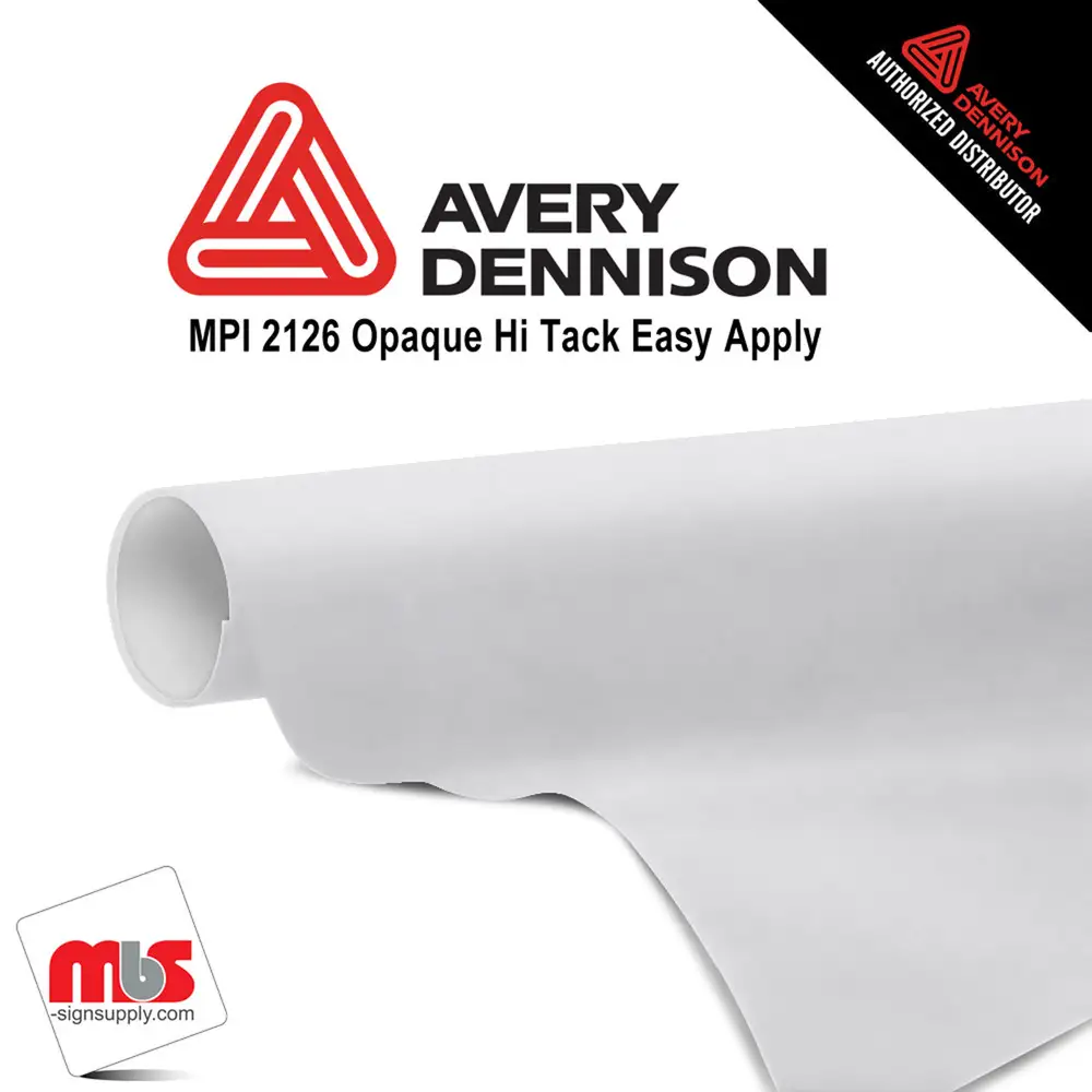 Avery MPI2126 Matte White 6 Year Long Term Unpunched 3.4 Mil Intermediate Calendered Print Media (Color Code 102)