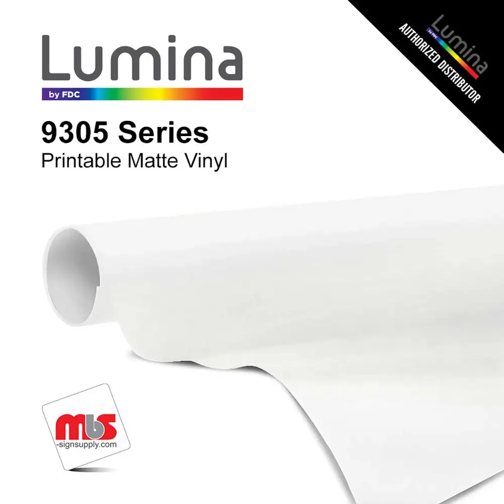 Lumina 9305 Matte White Premium Polyurethane Printable Heat Transfer Vinyl Film