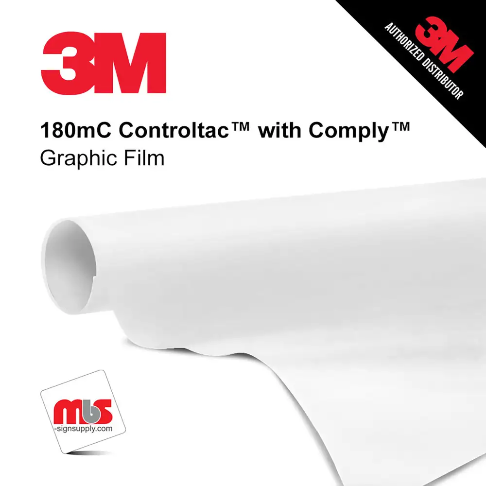 3M™ Controltac™ Graphic Film with Comply™ Adhesive 180mC