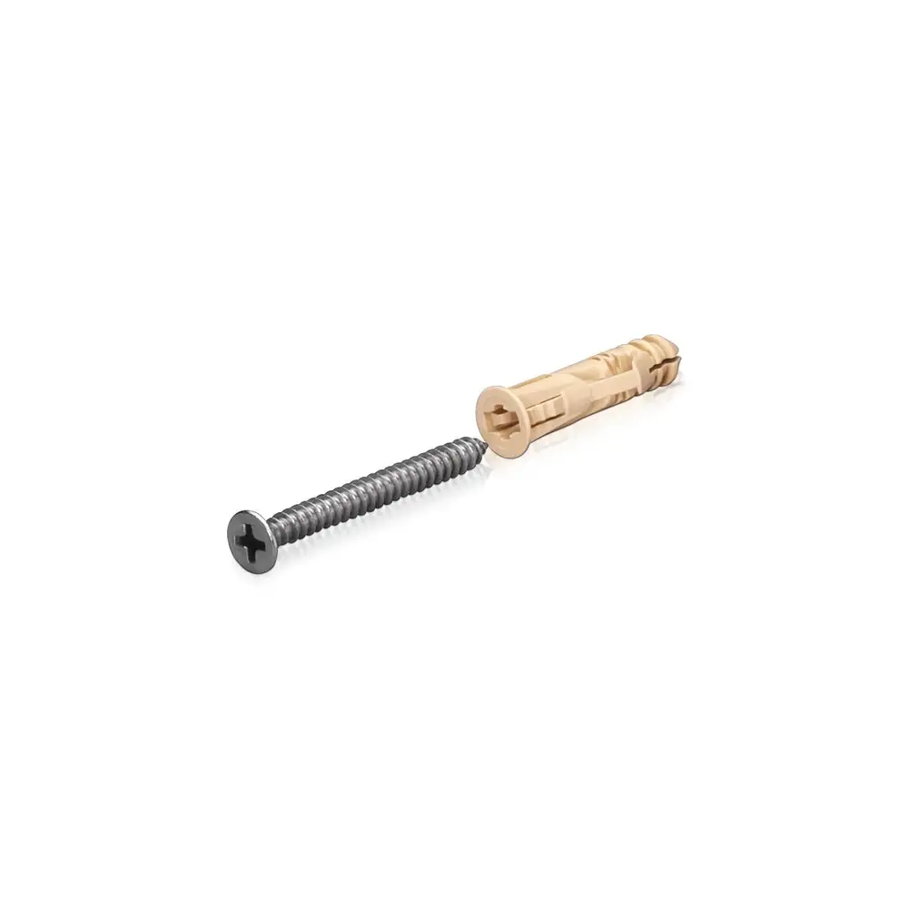Stainless Steel Screw and Anchor Package for Concrete