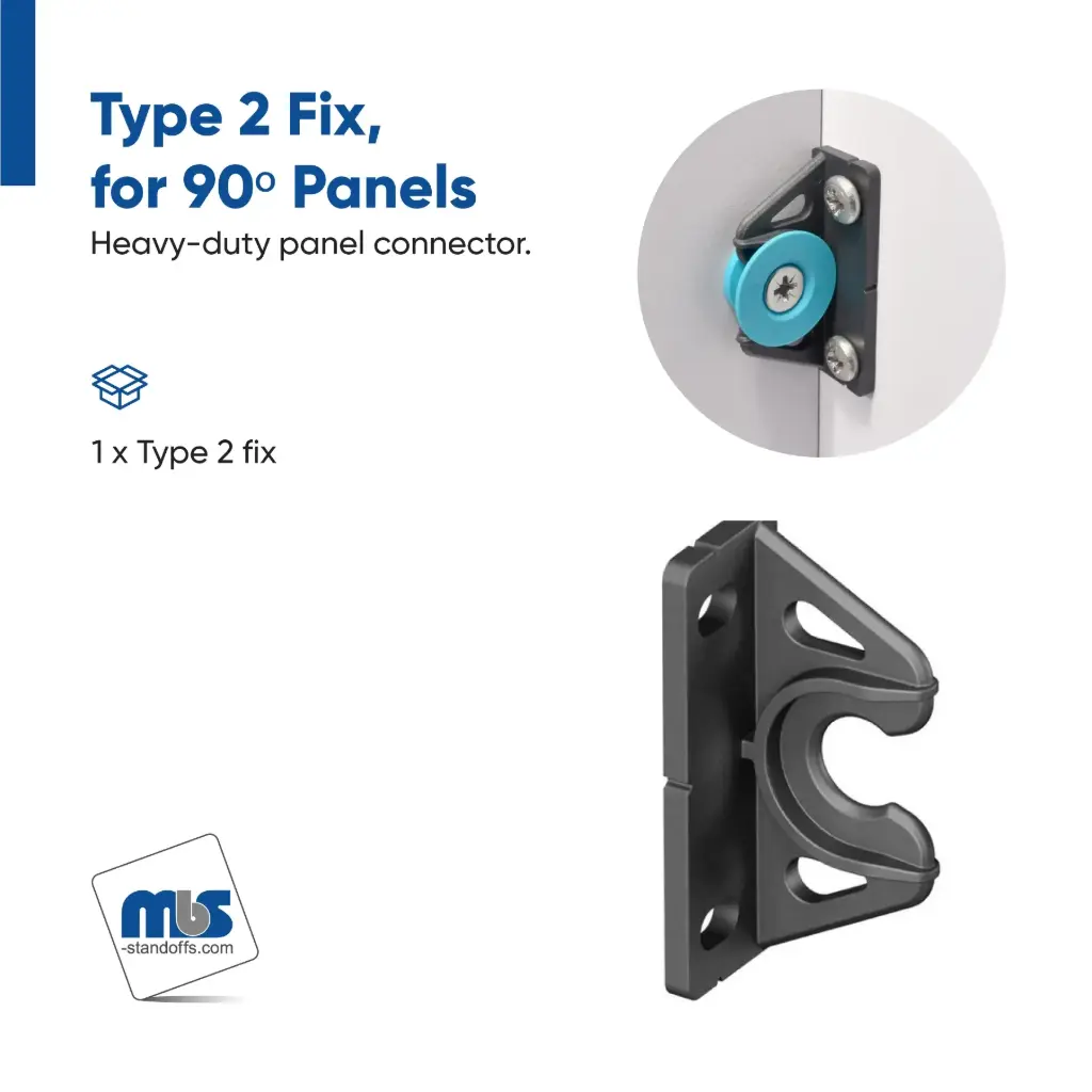Type 2 Fix, for 90º Panels