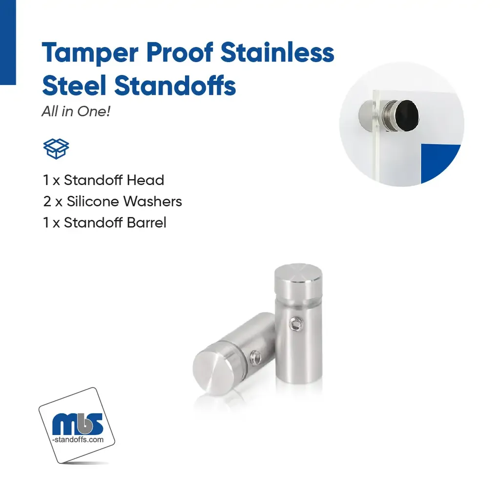 Marine Grade 316 Stainless Steel All in One Standoffs (Restored 2)